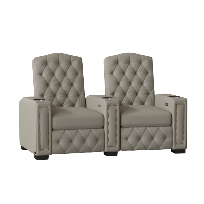 Winston Porter Regal HR Series Curved Home Theater Recliner (Row of 2